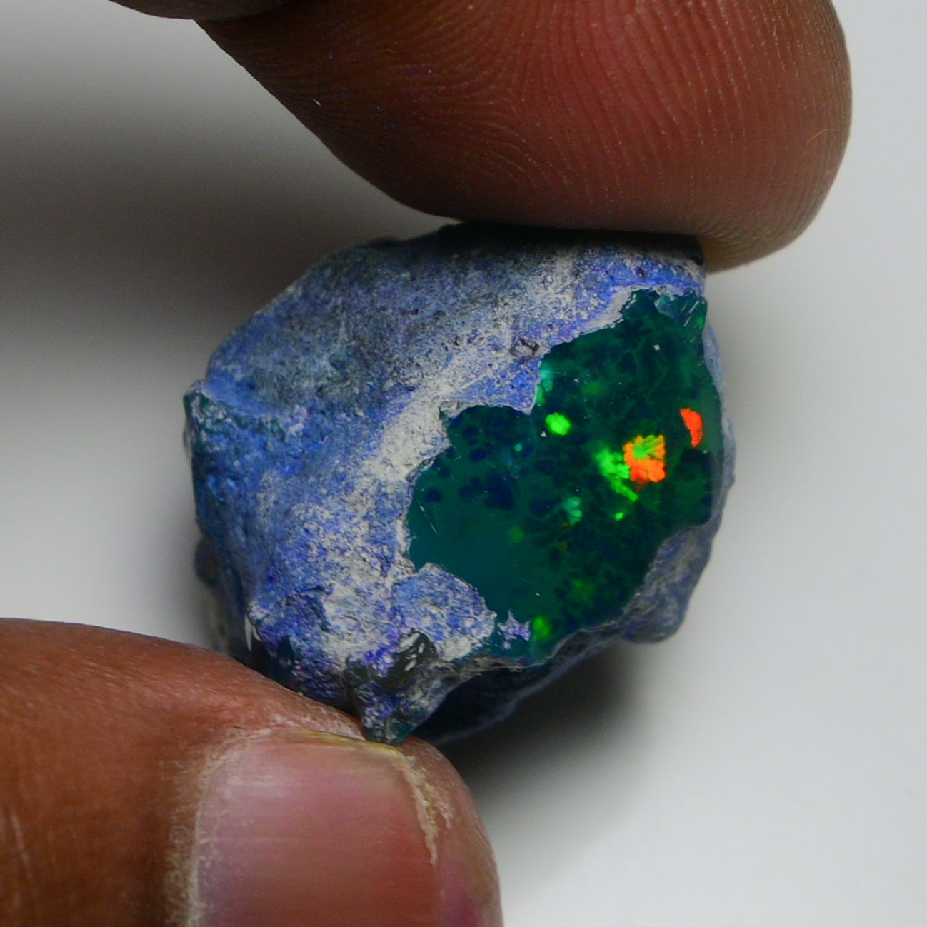 Rare Black Opal 28.75 Carats | Natural Black Ethiopian Opal Rough - Ready for Cutting & Jewelry!