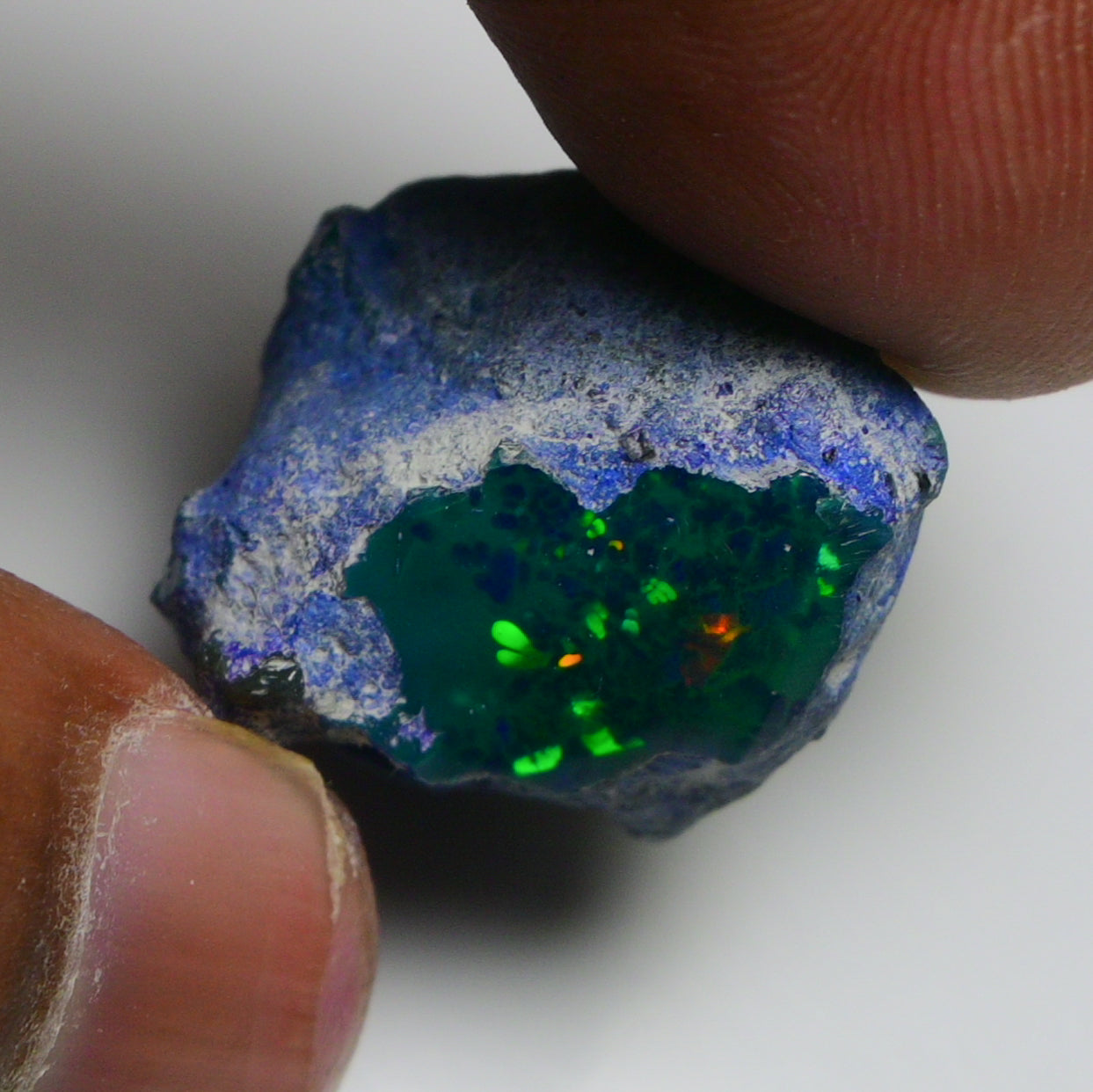 Rare Black Opal 28.75 Carats | Natural Black Ethiopian Opal Rough - Ready for Cutting & Jewelry!