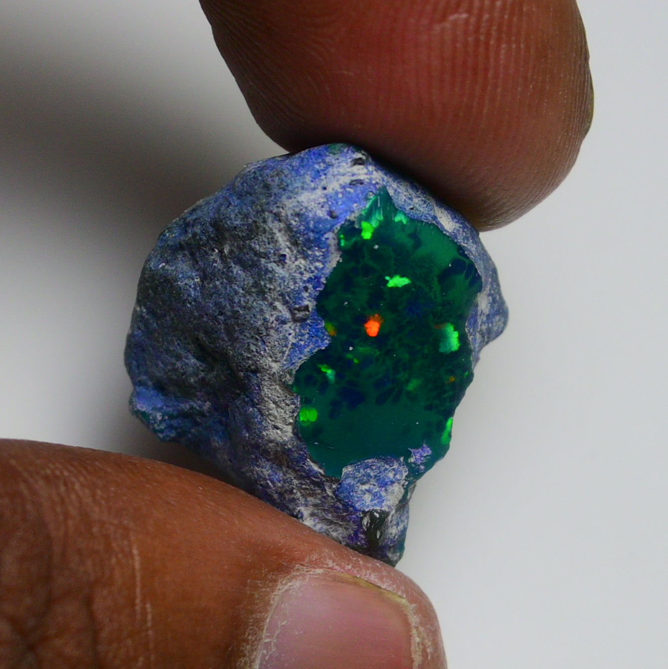Rare Black Opal 28.75 Carats | Natural Black Ethiopian Opal Rough - Ready for Cutting & Jewelry!