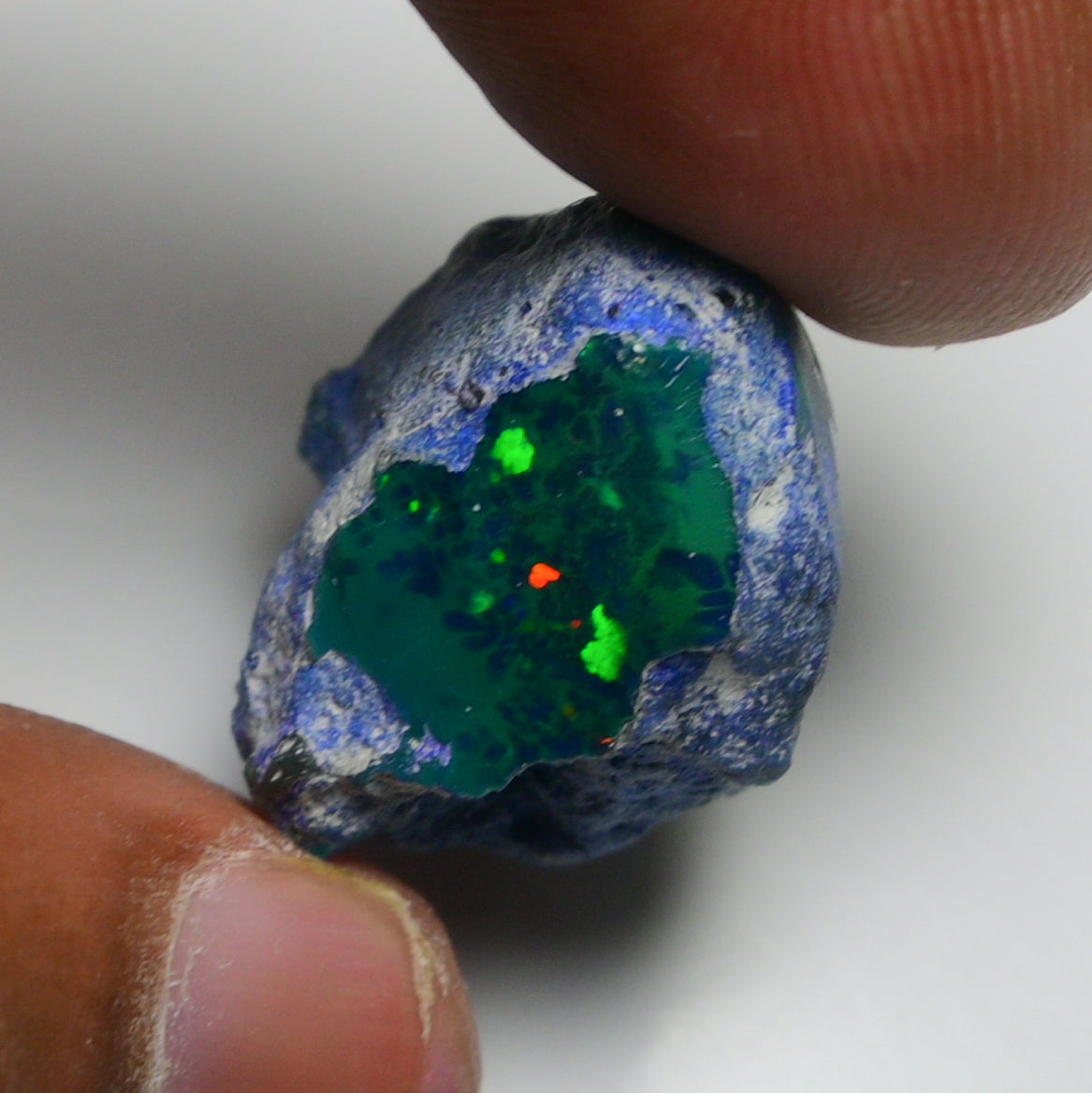 Rare Black Opal 28.75 Carats | Natural Black Ethiopian Opal Rough - Ready for Cutting & Jewelry!