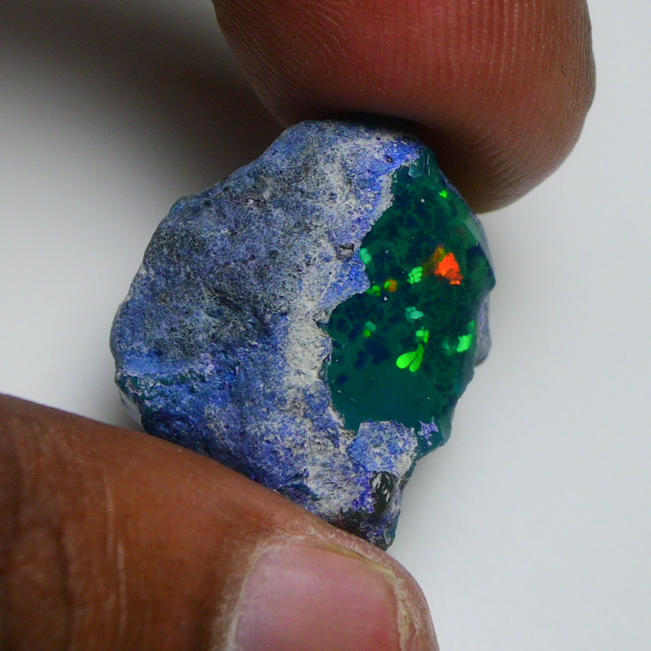 Rare Black Opal 28.75 Carats | Natural Black Ethiopian Opal Rough - Ready for Cutting & Jewelry!