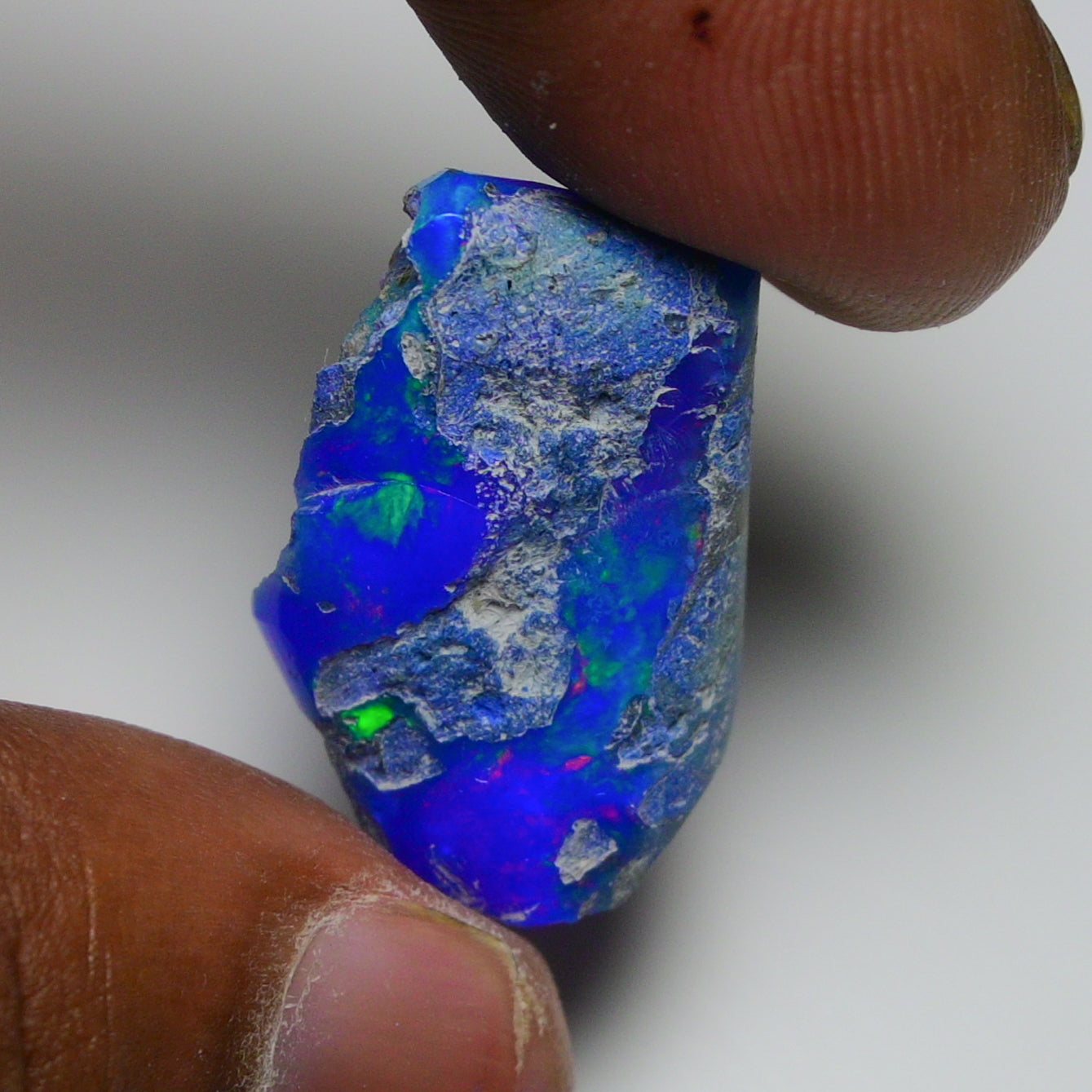 Rare Blue Opal 22.95 Carats | Natural Blue Ethiopian Opal Rough - Ready for Cutting & Jewelry!