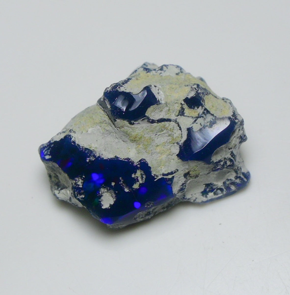 Black Opal 18.00 Carats | Natural Black Ethiopian Opal Rough - Ready for Cutting & Jewelry!