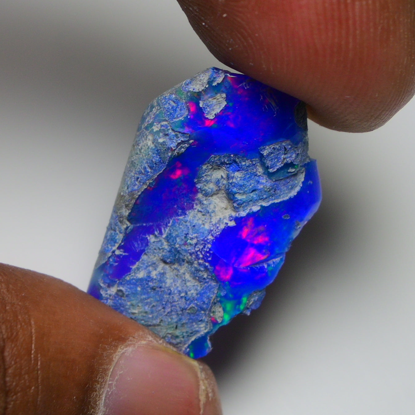 Rare Blue Opal 22.95 Carats | Natural Blue Ethiopian Opal Rough - Ready for Cutting & Jewelry!