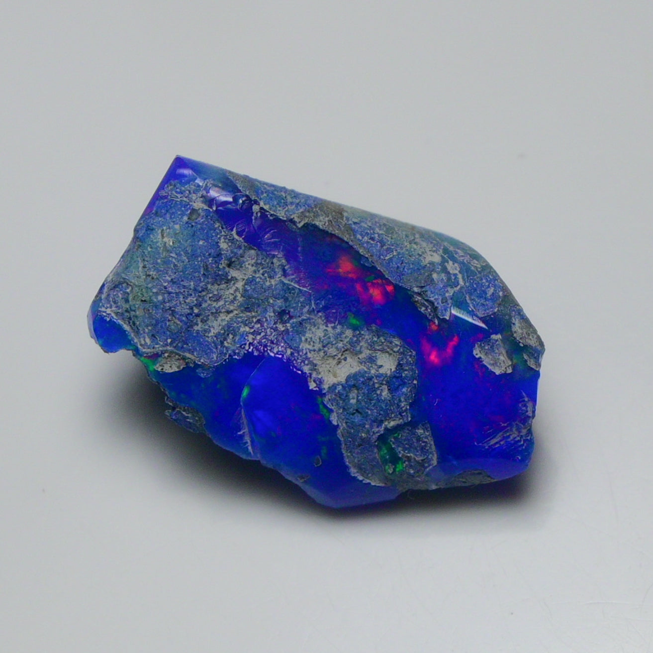 Rare Blue Opal 22.95 Carats | Natural Blue Ethiopian Opal Rough - Ready for Cutting & Jewelry!