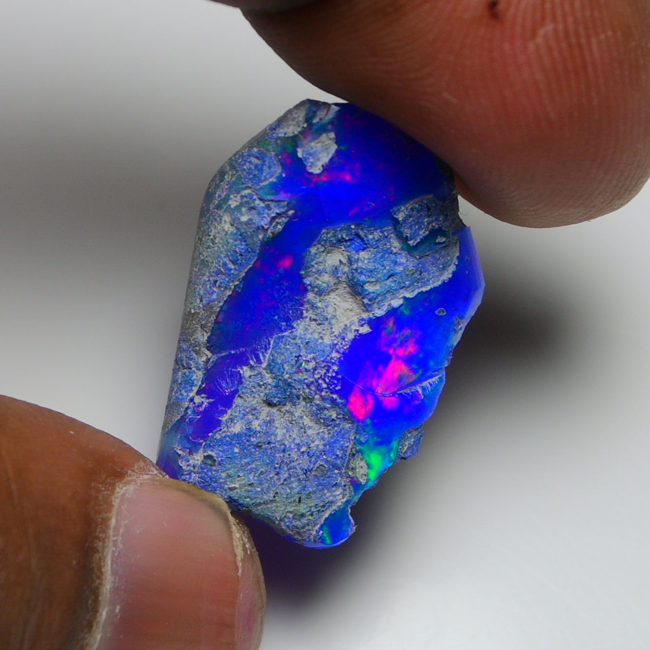 Rare Blue Opal 22.95 Carats | Natural Blue Ethiopian Opal Rough - Ready for Cutting & Jewelry!