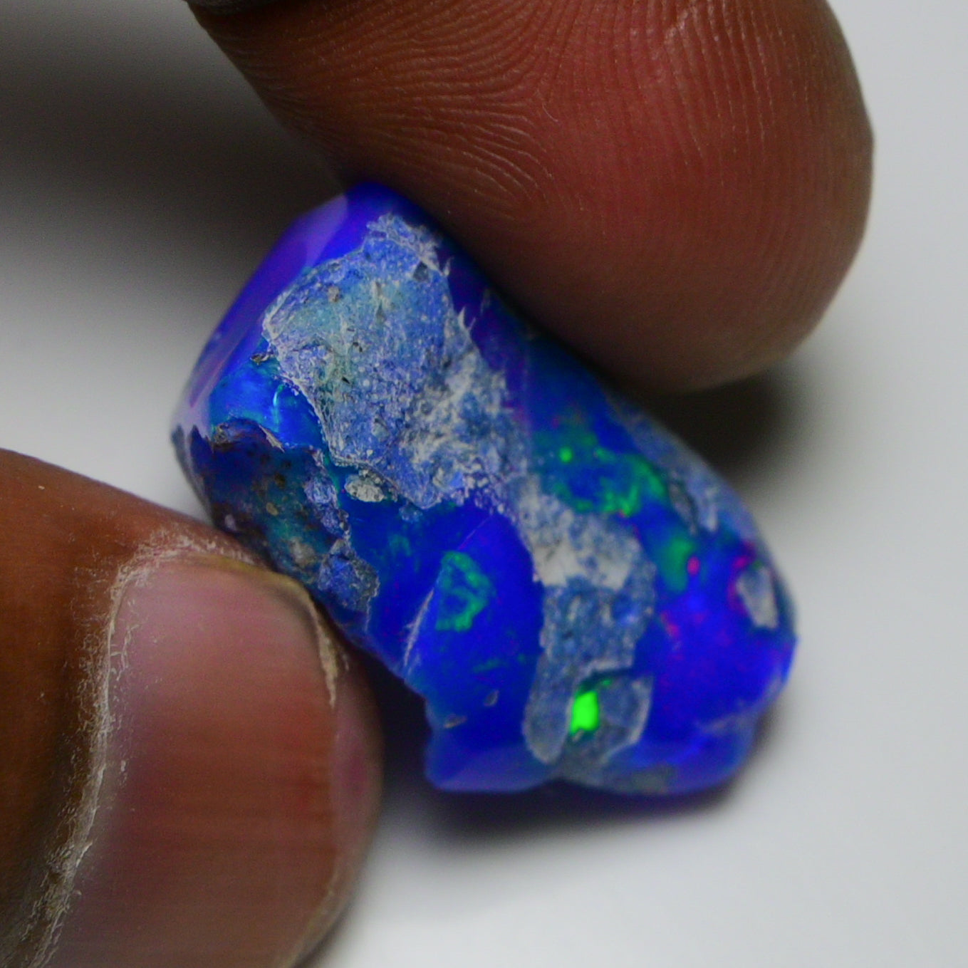 Rare Blue Opal 22.95 Carats | Natural Blue Ethiopian Opal Rough - Ready for Cutting & Jewelry!