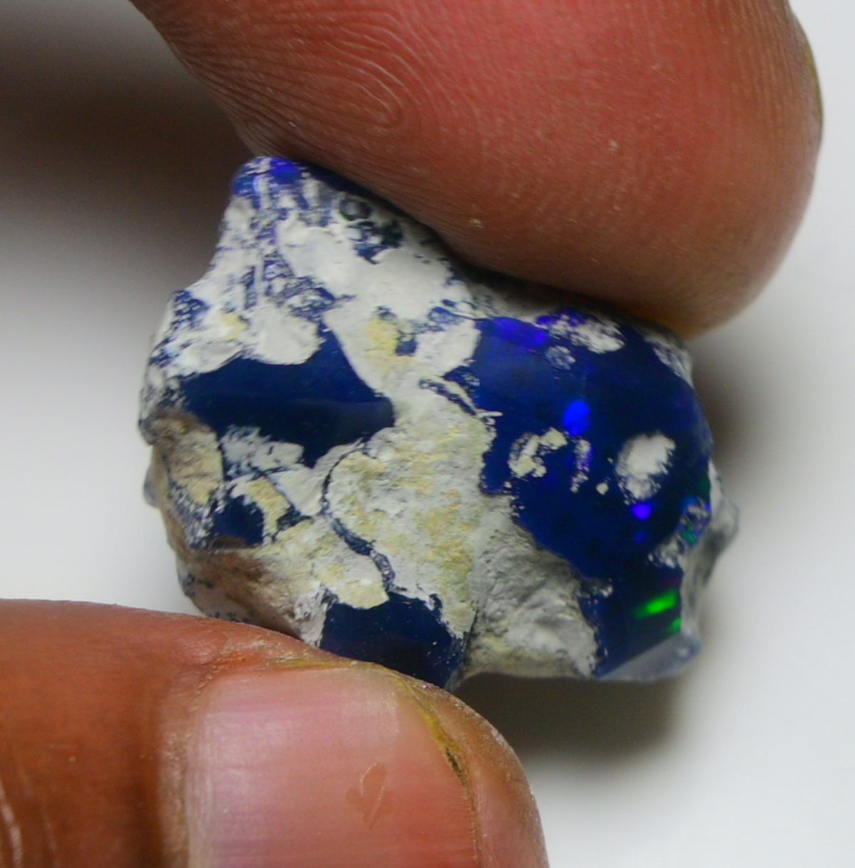 Black Opal 18.00 Carats | Natural Black Ethiopian Opal Rough - Ready for Cutting & Jewelry!