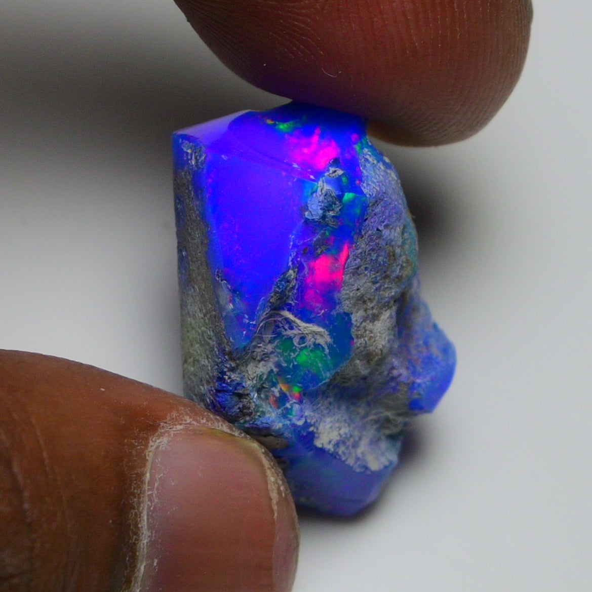 Rare Blue Opal 22.95 Carats | Natural Blue Ethiopian Opal Rough - Ready for Cutting & Jewelry!