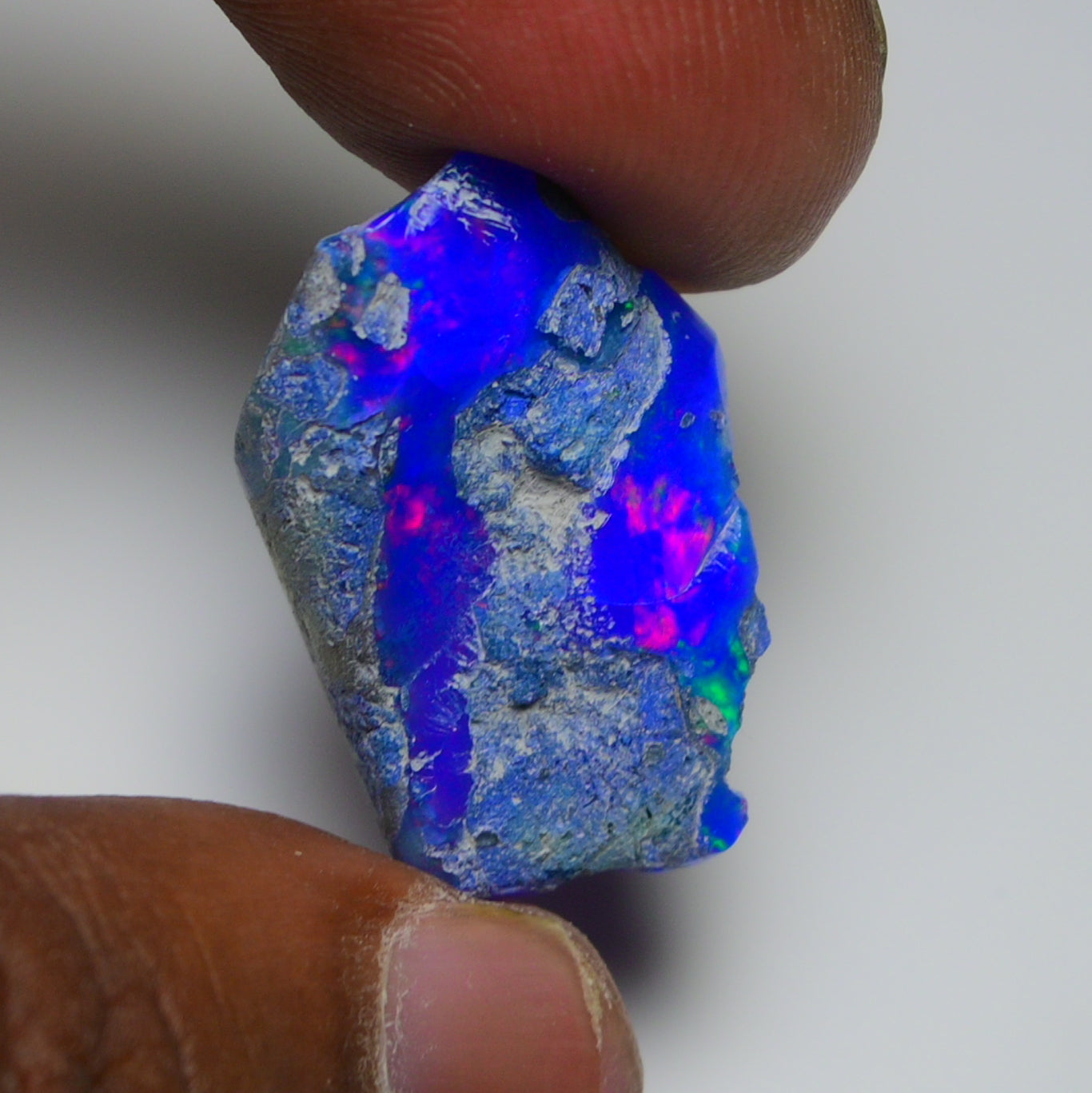 Rare Blue Opal 22.95 Carats | Natural Blue Ethiopian Opal Rough - Ready for Cutting & Jewelry!