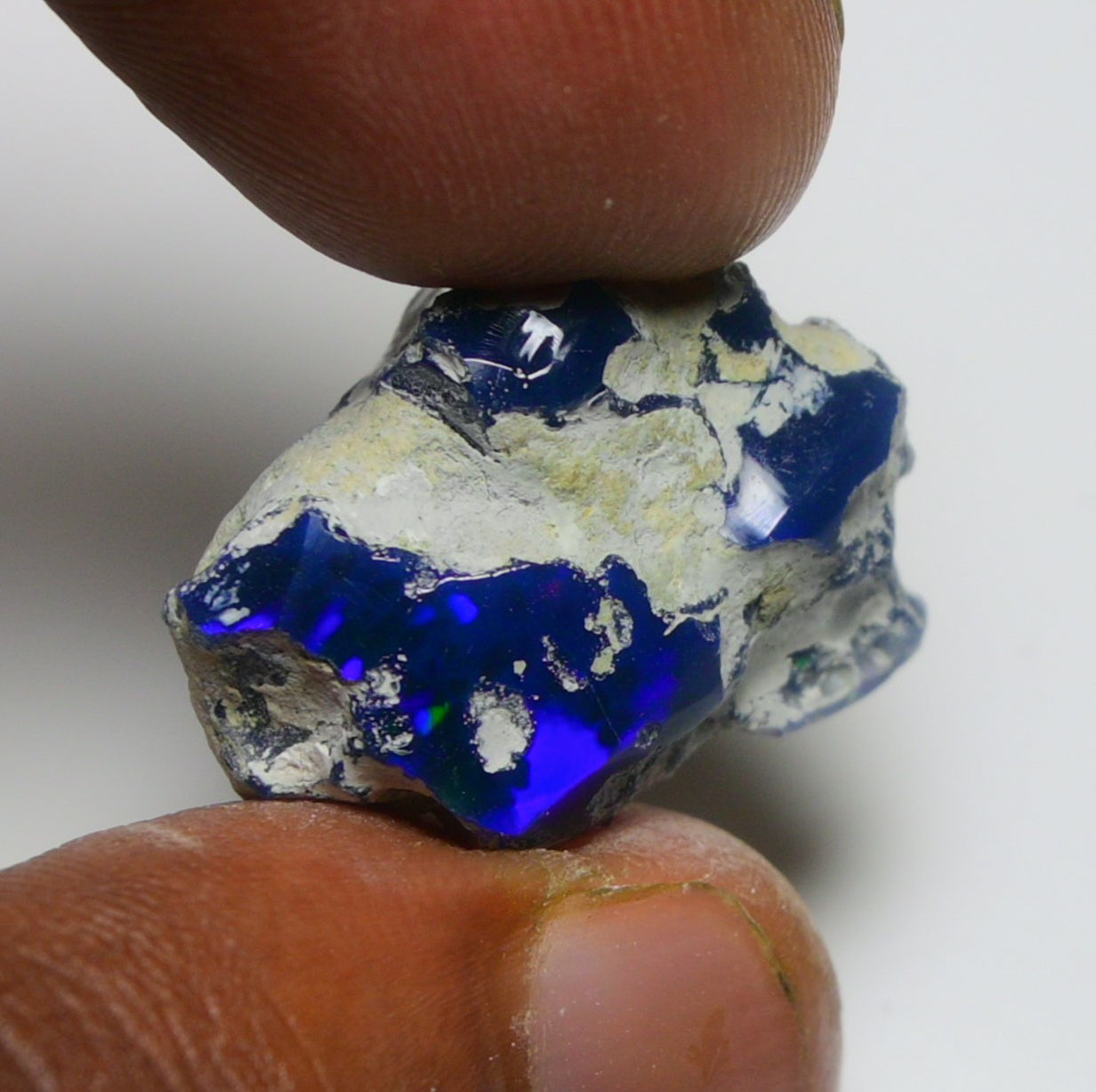 Black Opal 18.00 Carats | Natural Black Ethiopian Opal Rough - Ready for Cutting & Jewelry!