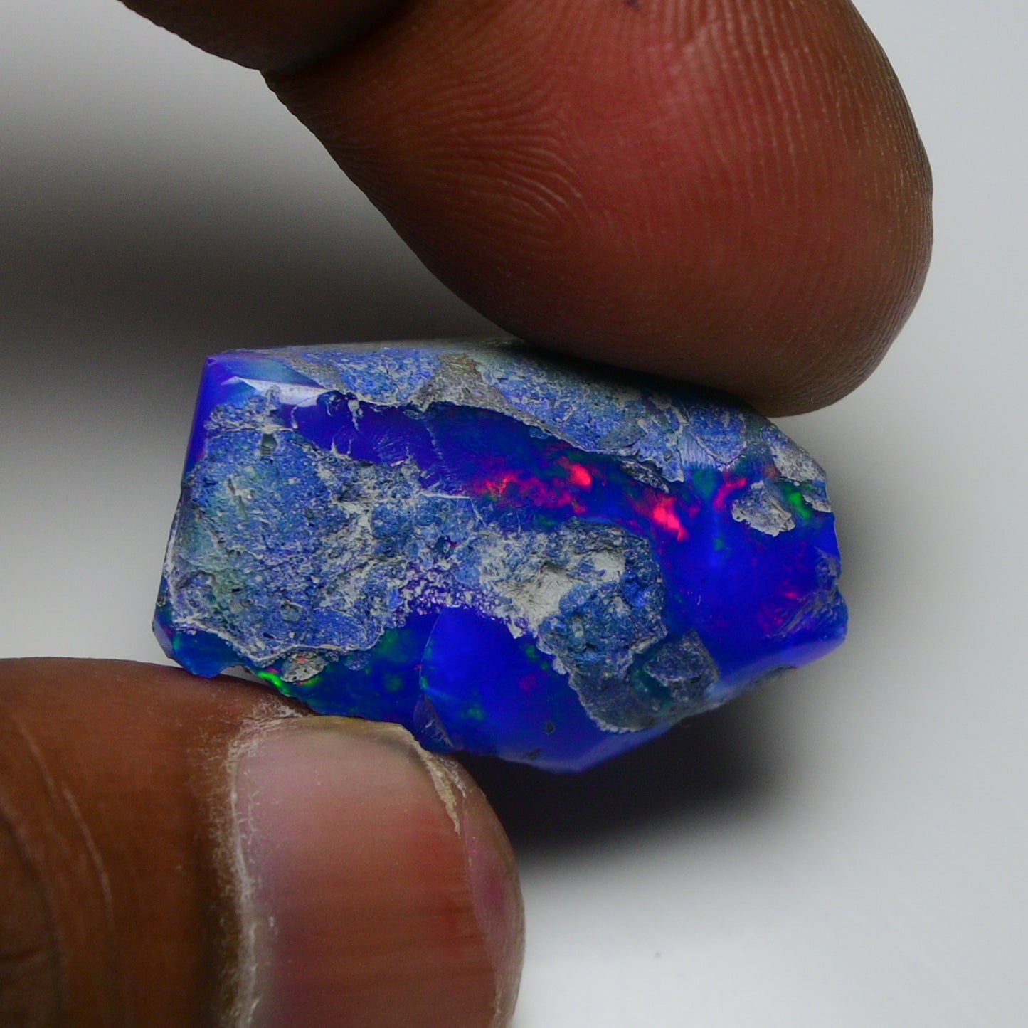 Rare Blue Opal 22.95 Carats | Natural Blue Ethiopian Opal Rough - Ready for Cutting & Jewelry!