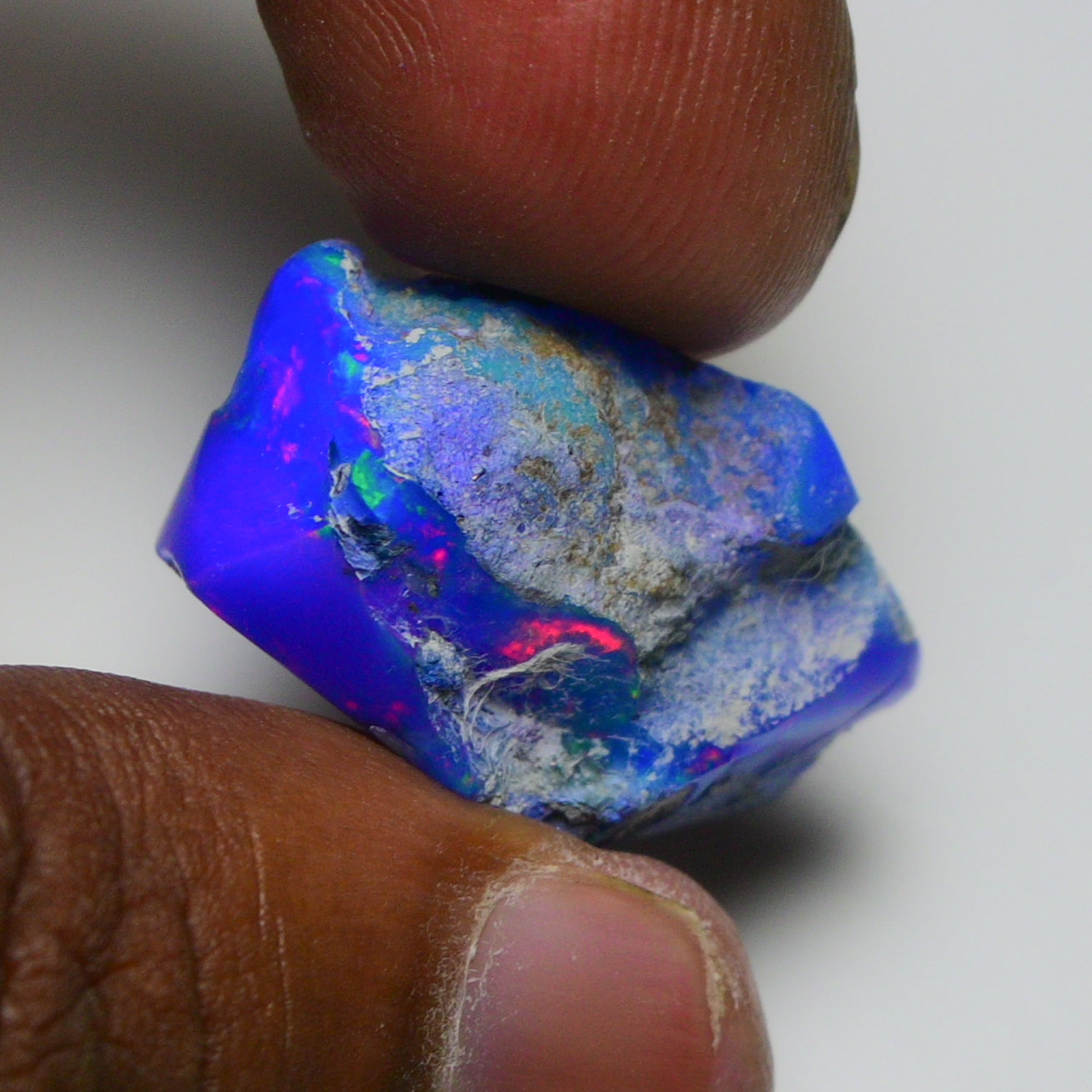 Rare Blue Opal 22.95 Carats | Natural Blue Ethiopian Opal Rough - Ready for Cutting & Jewelry!