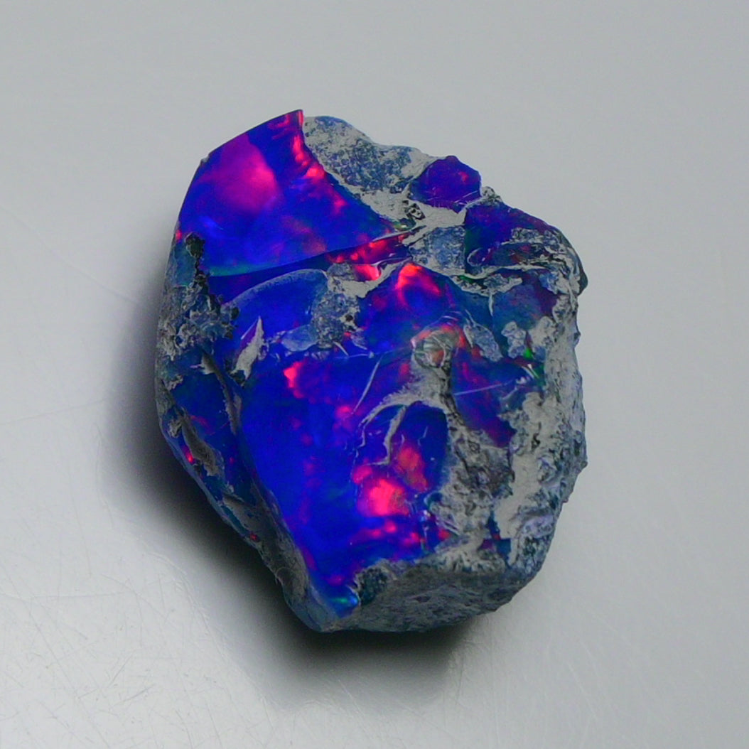 Rare Blue Opal 21.70 Carats | Natural Blue Ethiopian Opal Rough - Ready for Cutting & Jewelry!