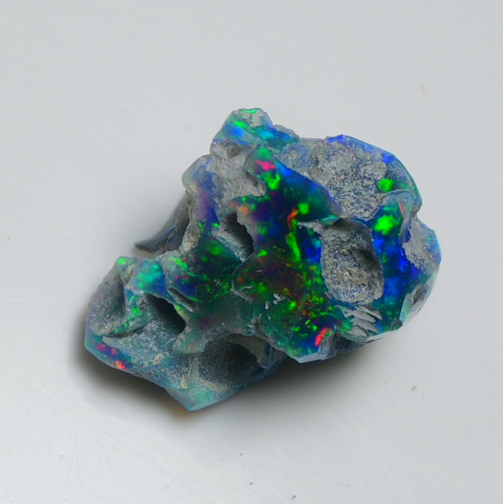 Black Opal 10.70 Carats | Natural Black Ethiopian Opal Rough - Ready for Cutting & Jewelry!