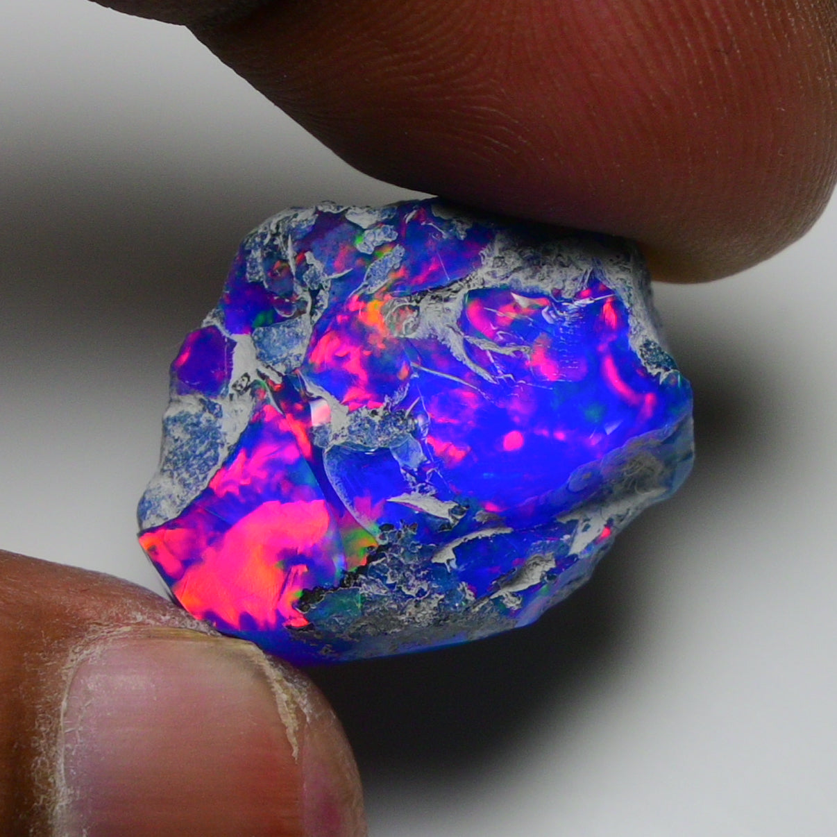 Rare Blue Opal 21.70 Carats | Natural Blue Ethiopian Opal Rough - Ready for Cutting & Jewelry!