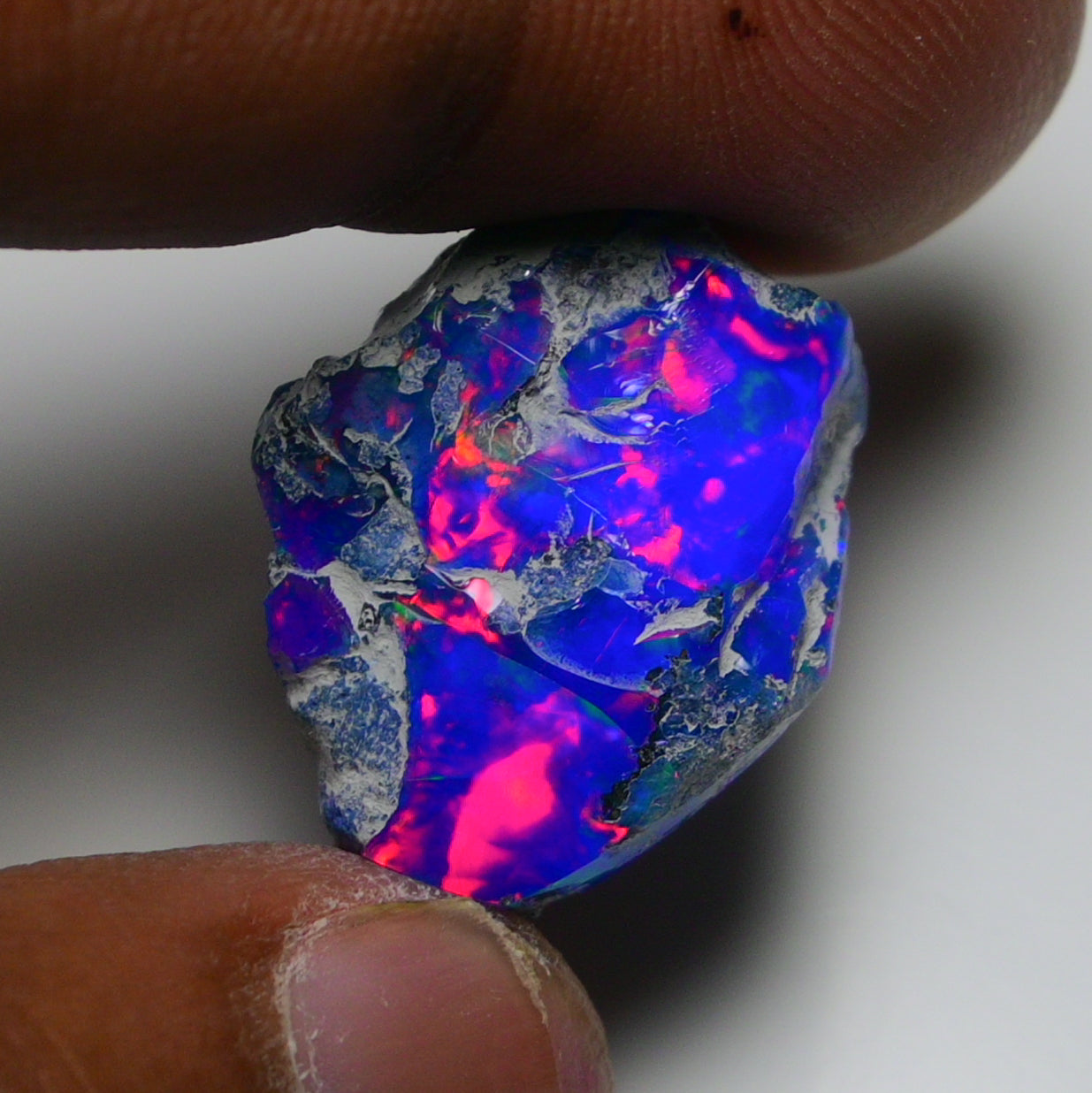 Rare Blue Opal 21.70 Carats | Natural Blue Ethiopian Opal Rough - Ready for Cutting & Jewelry!
