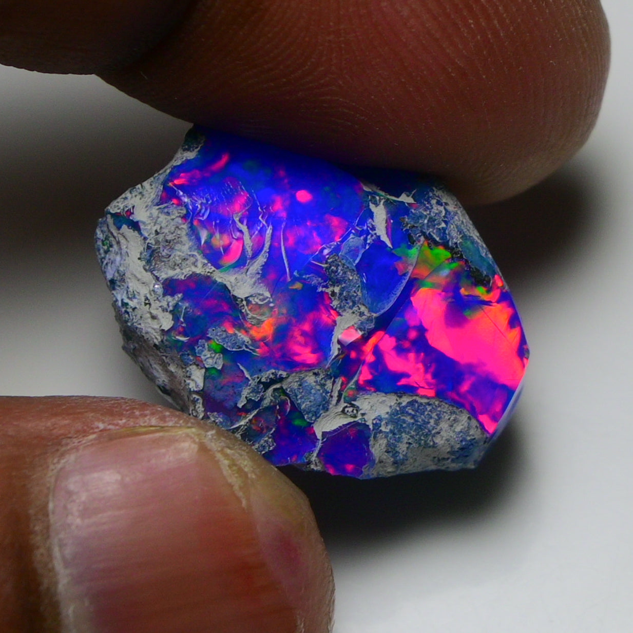 Rare Blue Opal 21.70 Carats | Natural Blue Ethiopian Opal Rough - Ready for Cutting & Jewelry!
