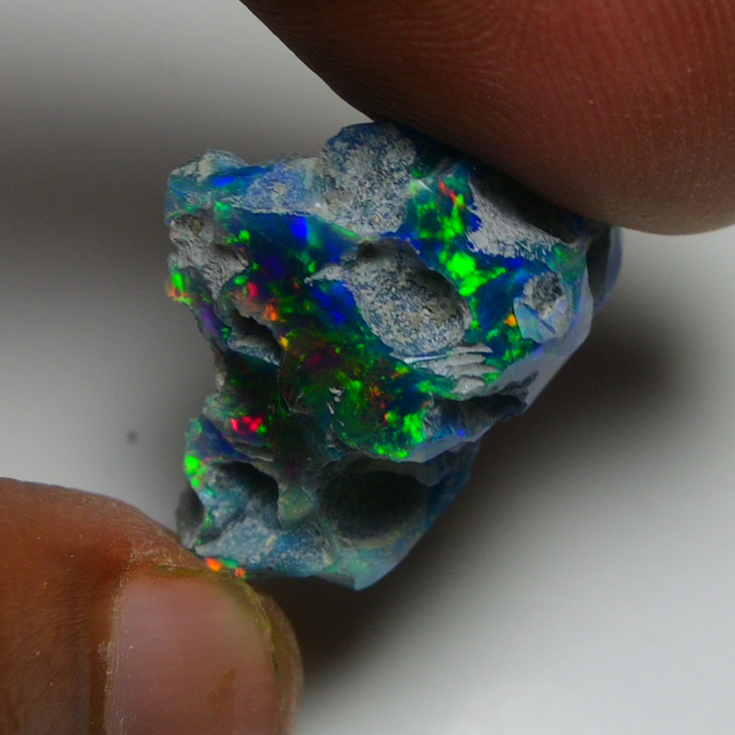 Black Opal 10.70 Carats | Natural Black Ethiopian Opal Rough - Ready for Cutting & Jewelry!