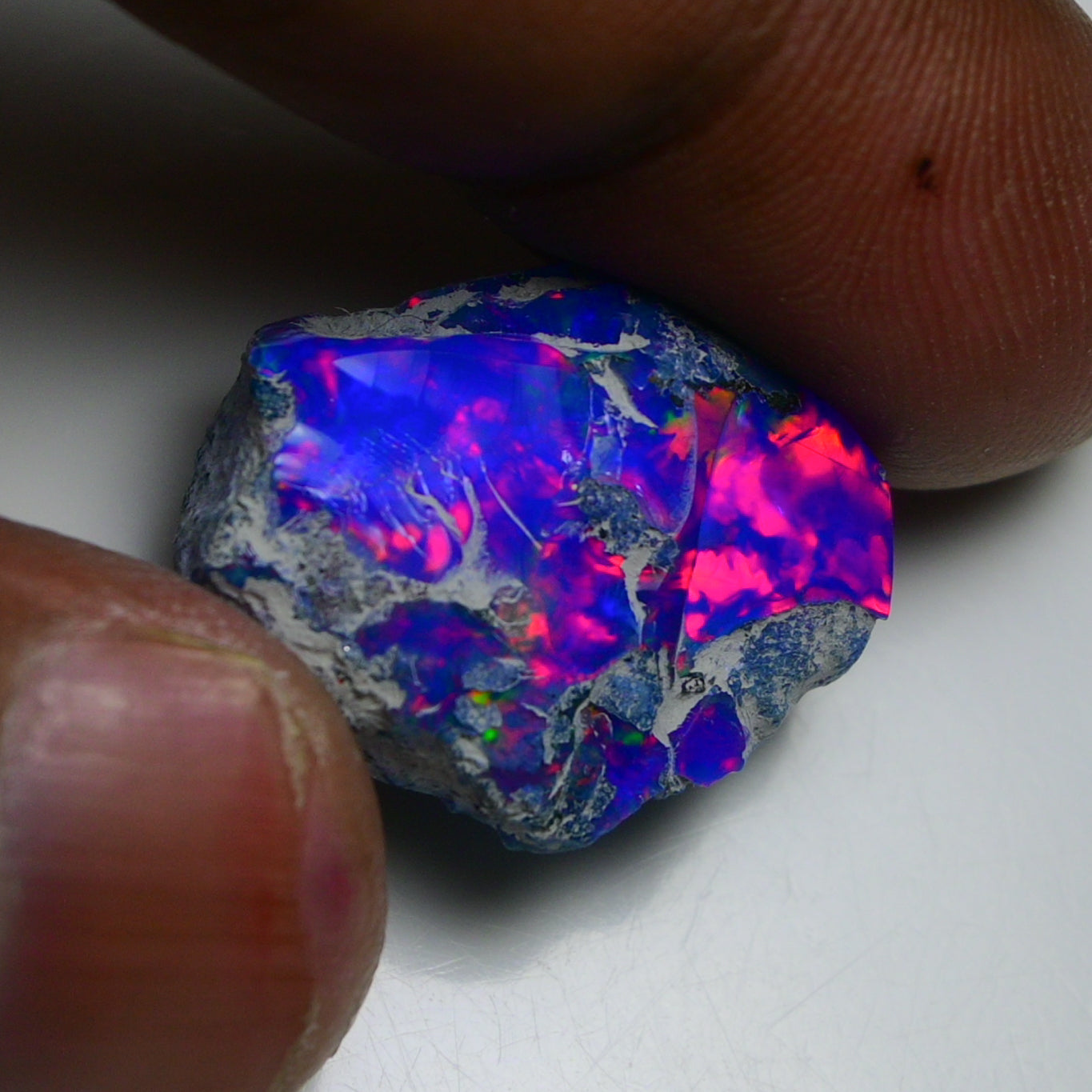 Rare Blue Opal 21.70 Carats | Natural Blue Ethiopian Opal Rough - Ready for Cutting & Jewelry!