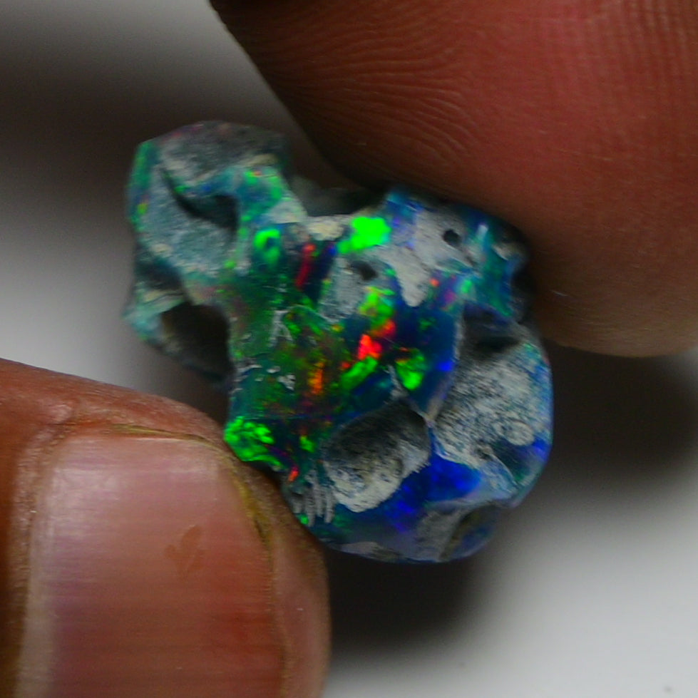 Black Opal 10.70 Carats | Natural Black Ethiopian Opal Rough - Ready for Cutting & Jewelry!