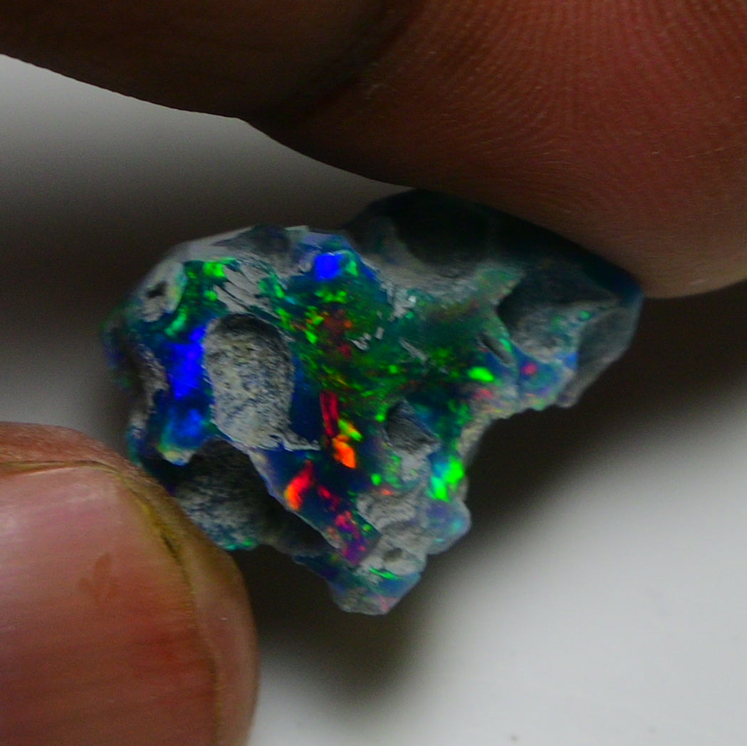 Black Opal 10.70 Carats | Natural Black Ethiopian Opal Rough - Ready for Cutting & Jewelry!