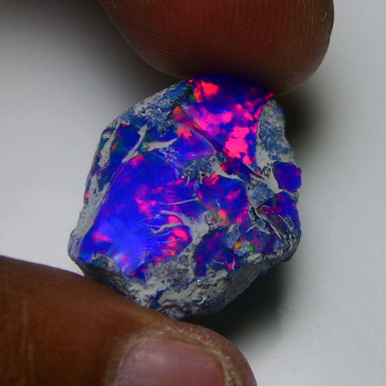 Rare Blue Opal 21.70 Carats | Natural Blue Ethiopian Opal Rough - Ready for Cutting & Jewelry!