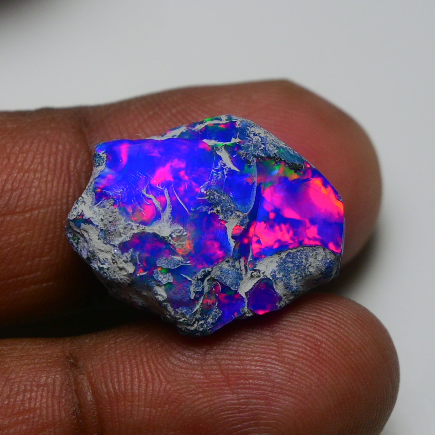 Rare Blue Opal 21.70 Carats | Natural Blue Ethiopian Opal Rough - Ready for Cutting & Jewelry!
