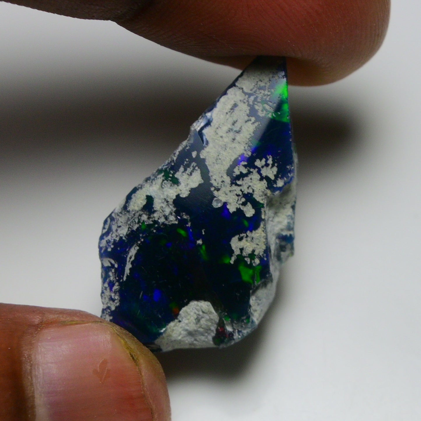 Black Opal 18.20 Carats | Natural Black Ethiopian Opal Rough - Ready for Cutting & Jewelry!