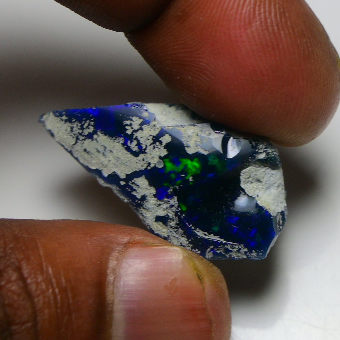 Black Opal 18.20 Carats | Natural Black Ethiopian Opal Rough - Ready for Cutting & Jewelry!