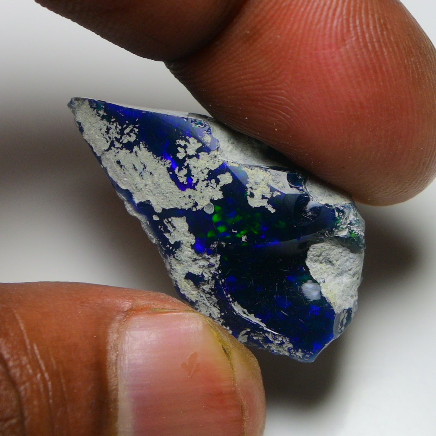 Black Opal 18.20 Carats | Natural Black Ethiopian Opal Rough - Ready for Cutting & Jewelry!