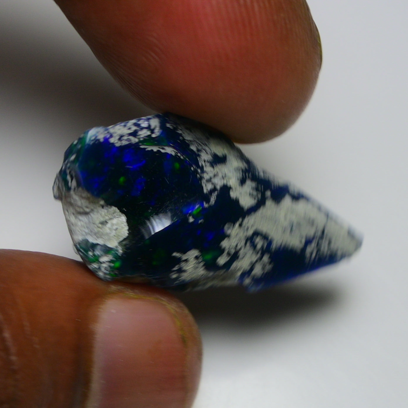 Black Opal 18.20 Carats | Natural Black Ethiopian Opal Rough - Ready for Cutting & Jewelry!