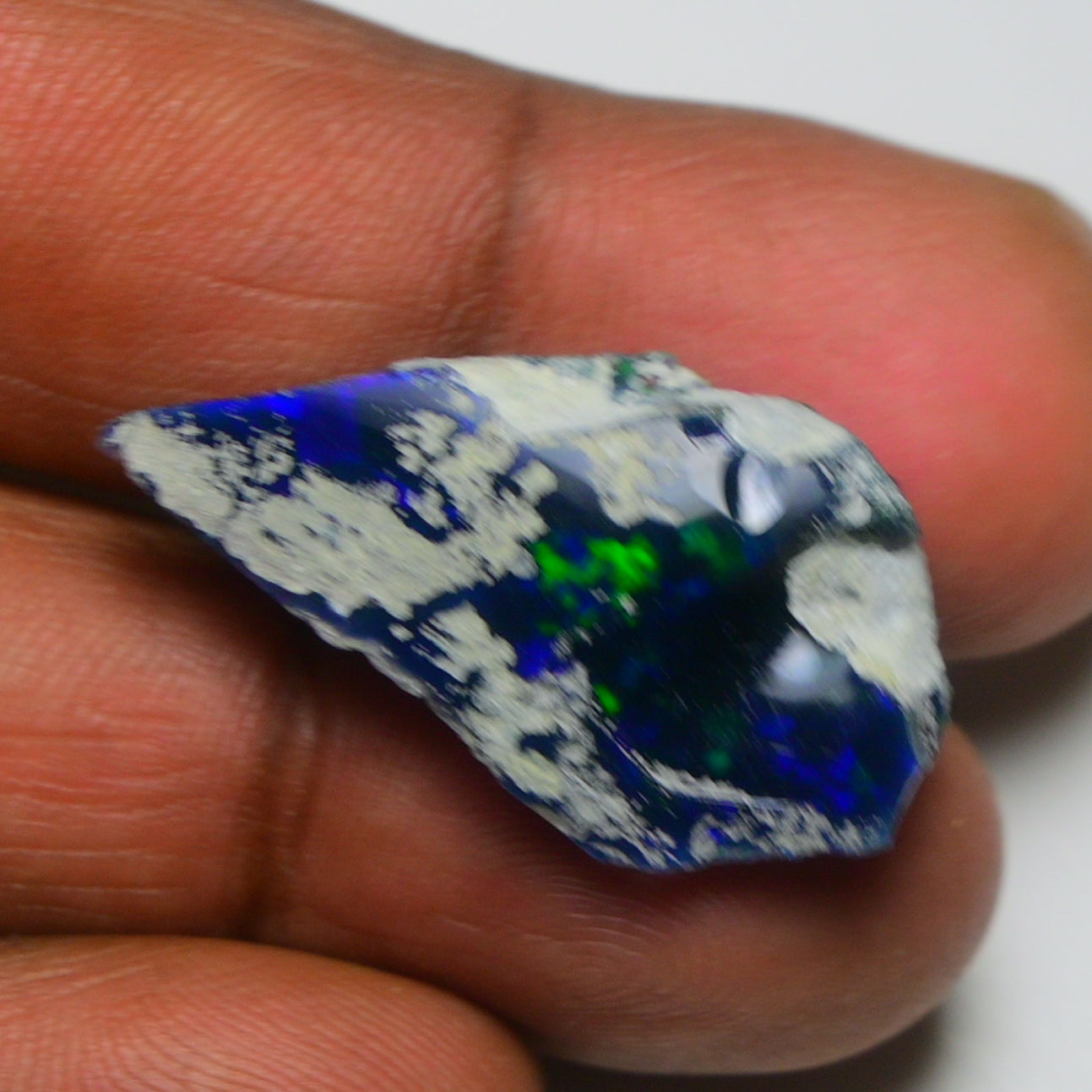 Black Opal 18.20 Carats | Natural Black Ethiopian Opal Rough - Ready for Cutting & Jewelry!