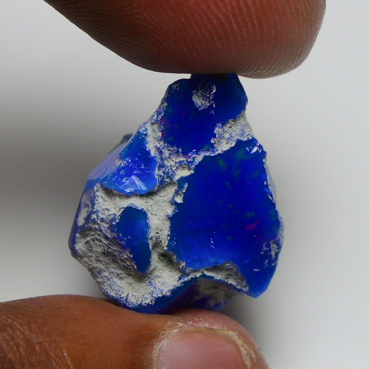 Rare Blue Opal 18.20 Carats | Natural Blue Ethiopian Opal Rough - Ready for Cutting & Jewelry!
