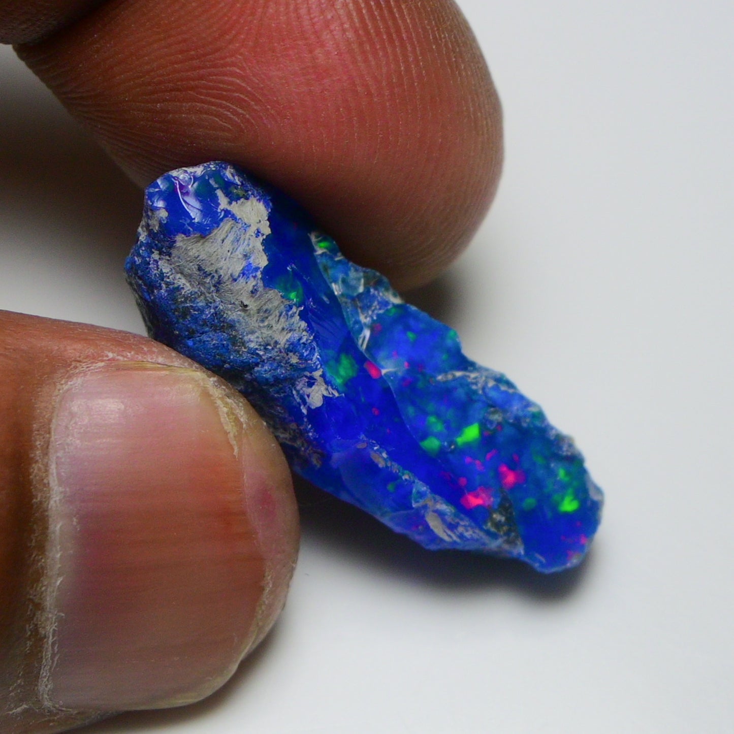 Rare Blue Opal 14.60 Carats | Natural Blue Ethiopian Opal Rough - Ready for Cutting & Jewelry!
