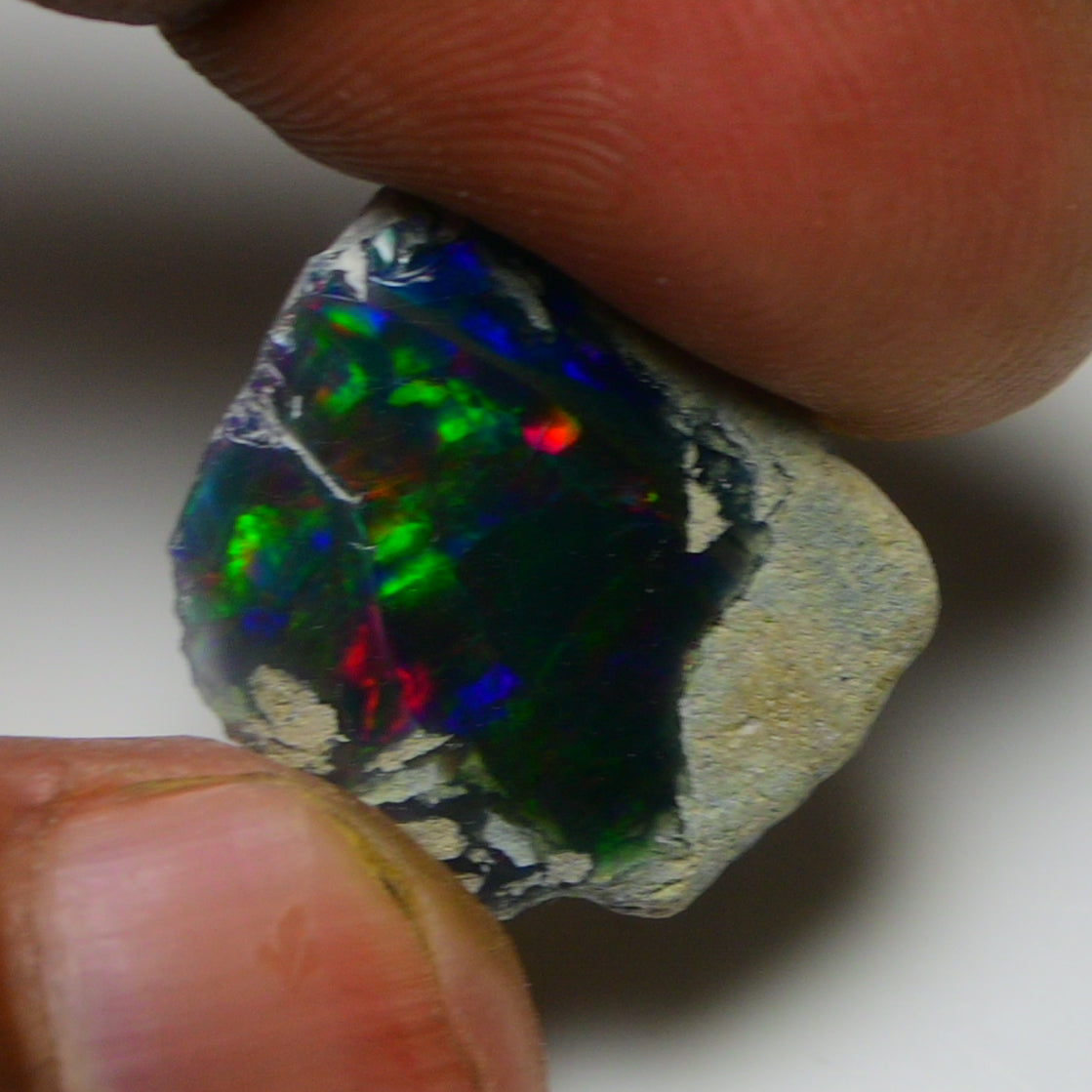 Black Opal 9.20 Carats | Natural Black Ethiopian Opal Rough - Ready for Cutting & Jewelry!