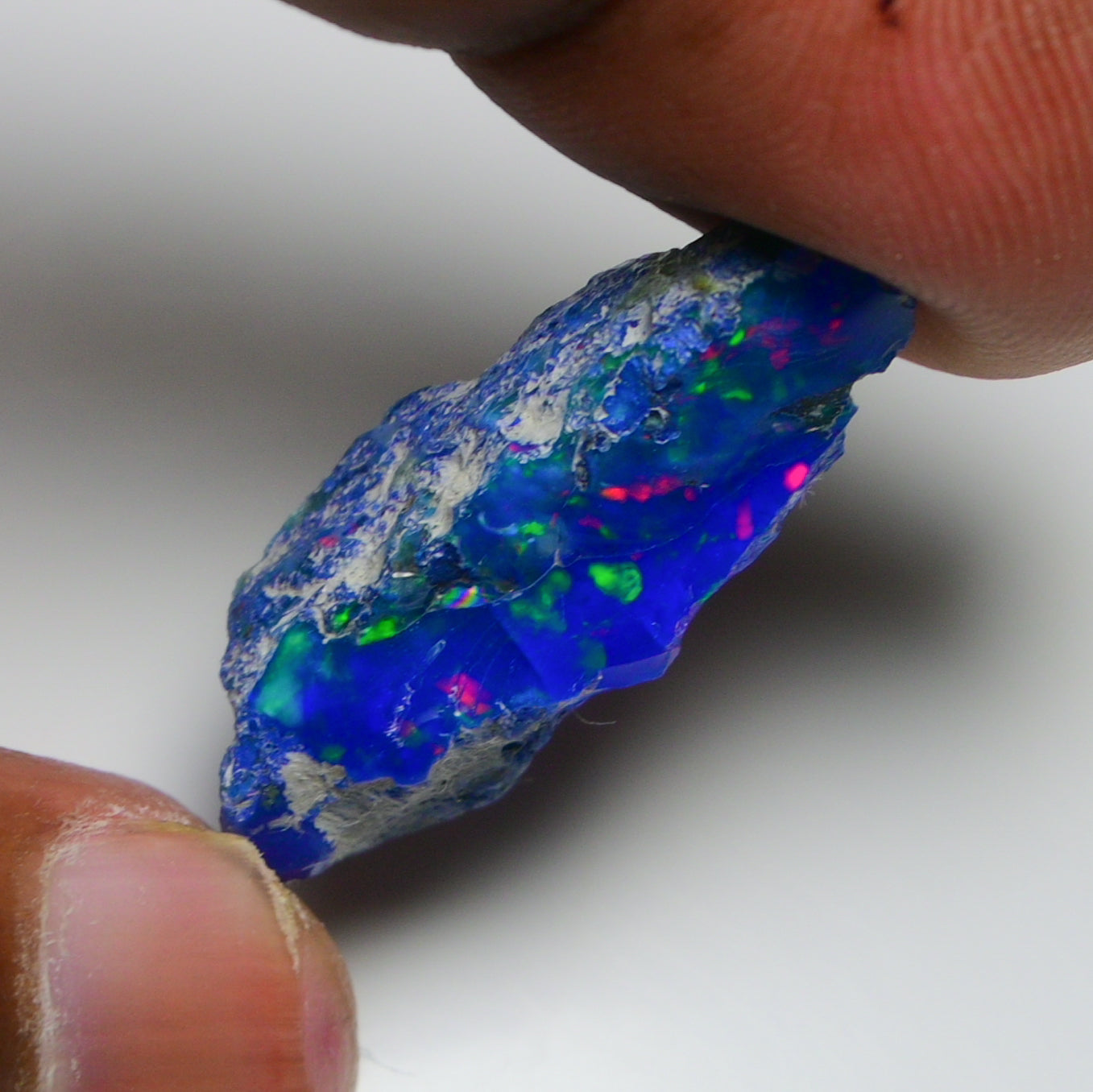 Rare Blue Opal 14.60 Carats | Natural Blue Ethiopian Opal Rough - Ready for Cutting & Jewelry!