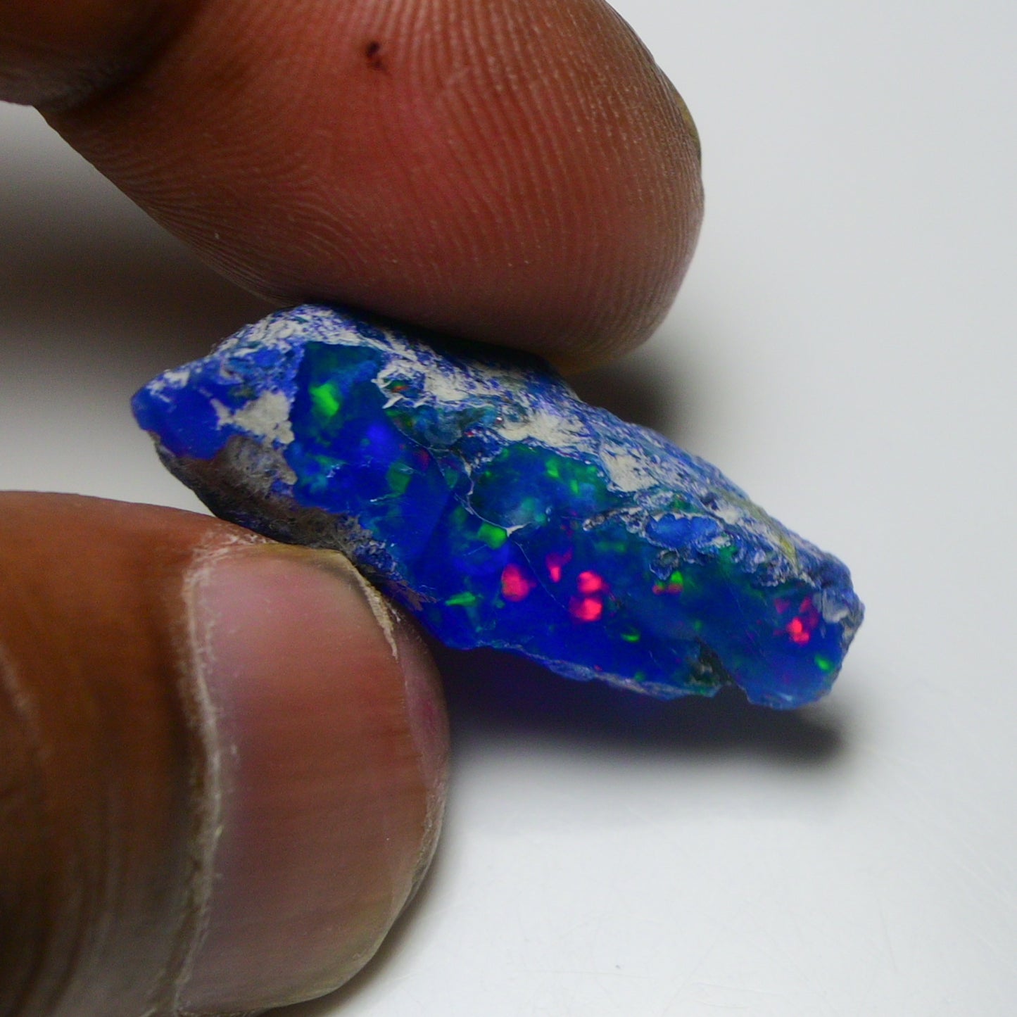 Rare Blue Opal 14.60 Carats | Natural Blue Ethiopian Opal Rough - Ready for Cutting & Jewelry!