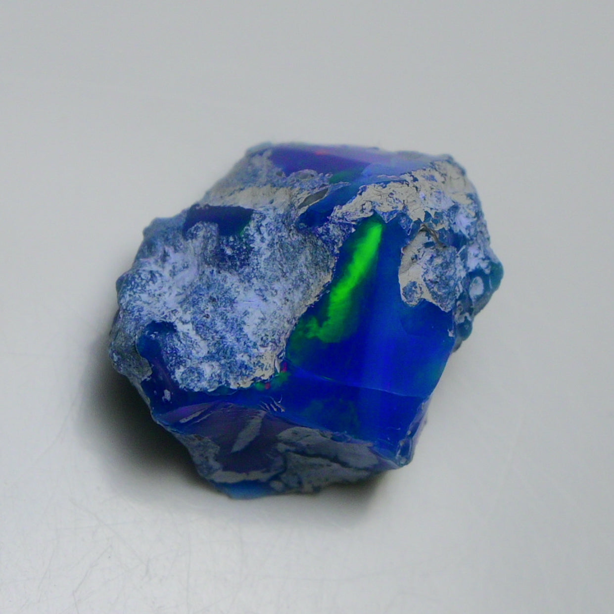 Rare Blue Opal 18.25 Carats | Natural Blue Ethiopian Opal Rough - Ready for Cutting & Jewelry!