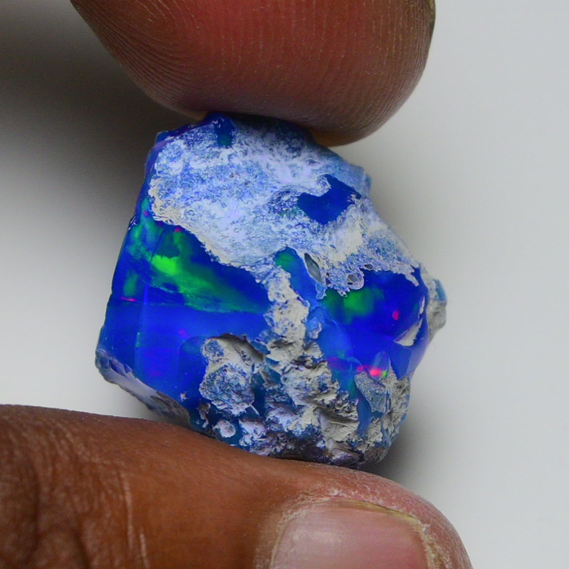 Rare Blue Opal 18.25 Carats | Natural Blue Ethiopian Opal Rough - Ready for Cutting & Jewelry!