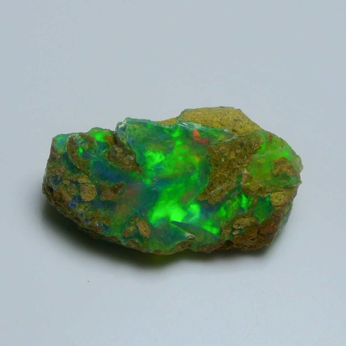 Rare Green Opal 13.10 Carats | Natural Green Ethiopian Opal Rough - Ready for Cutting & Jewelry!