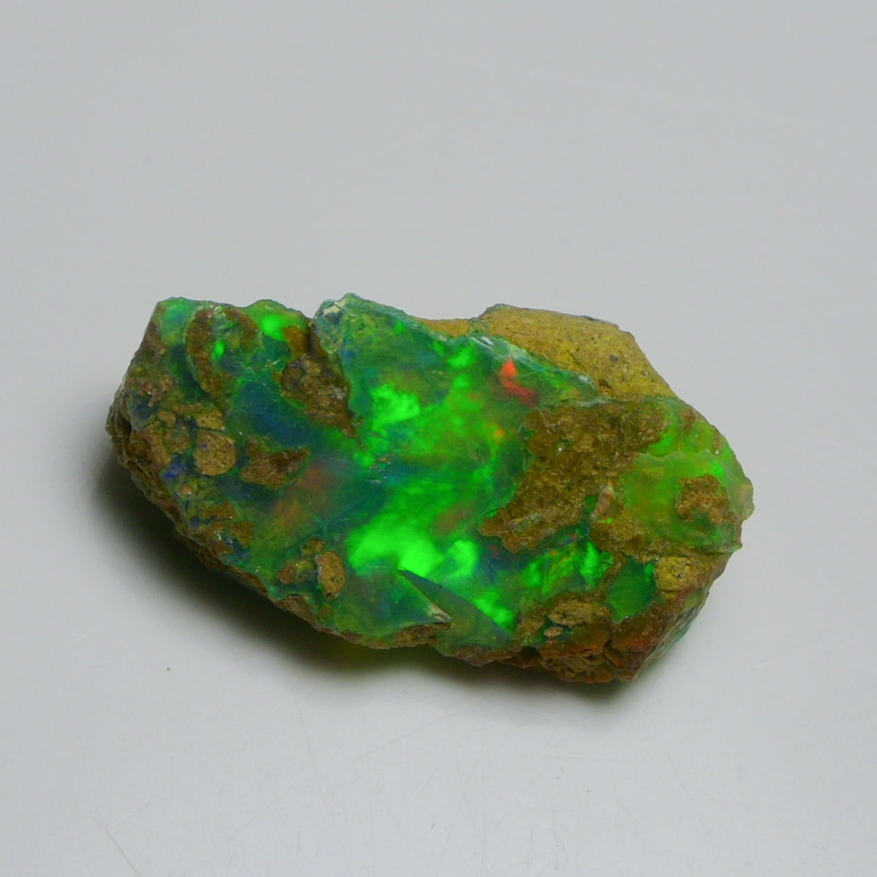 Rare Green Opal 13.10 Carats | Natural Green Ethiopian Opal Rough - Ready for Cutting & Jewelry!