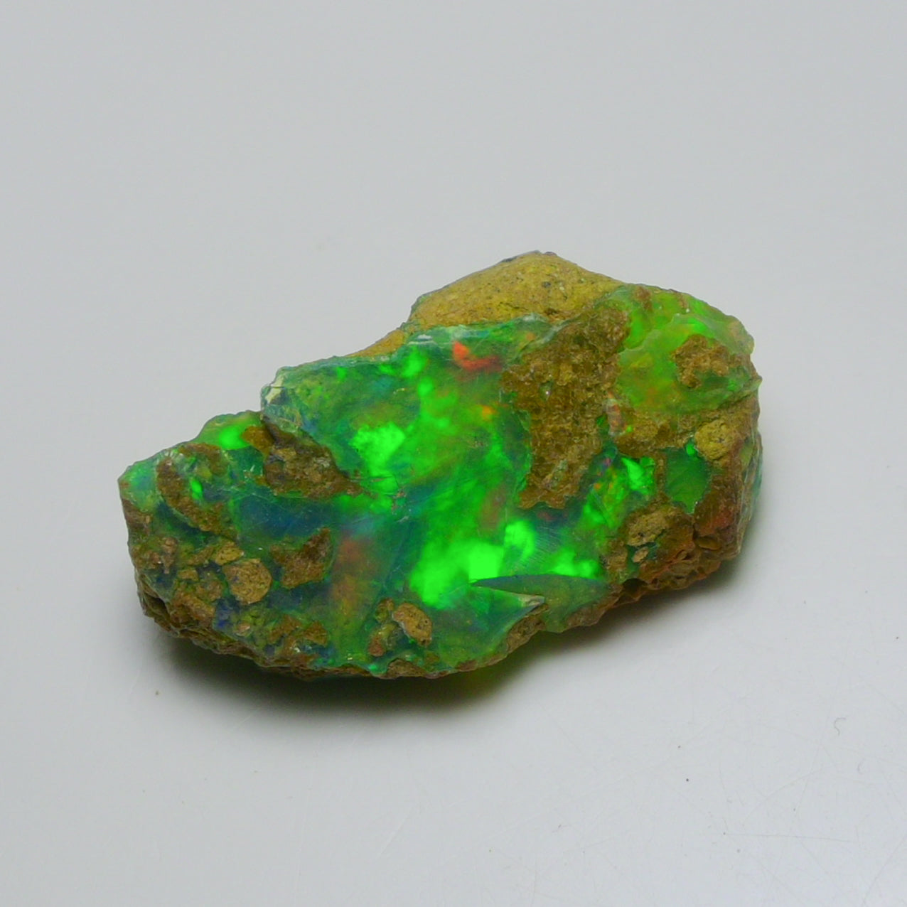 Rare Green Opal 13.10 Carats | Natural Green Ethiopian Opal Rough - Ready for Cutting & Jewelry!