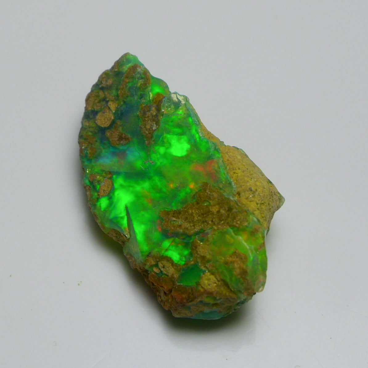 Rare Green Opal 13.10 Carats | Natural Green Ethiopian Opal Rough - Ready for Cutting & Jewelry!