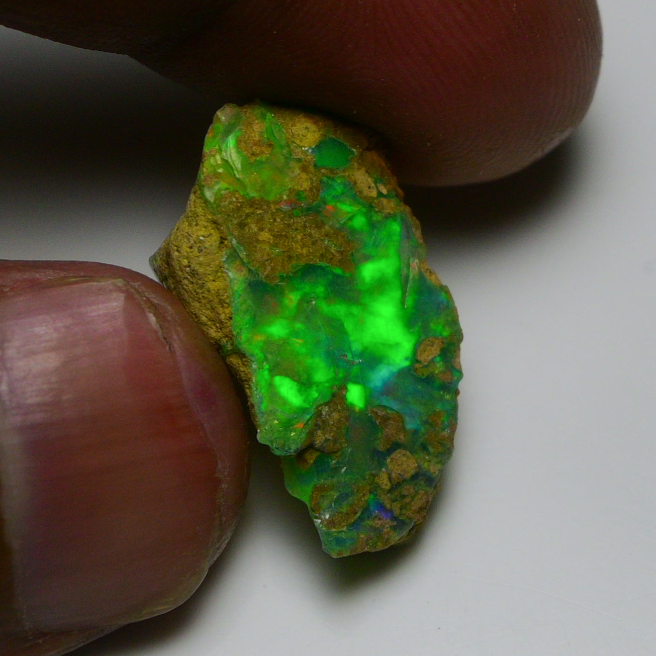 Rare Green Opal 13.10 Carats | Natural Green Ethiopian Opal Rough - Ready for Cutting & Jewelry!