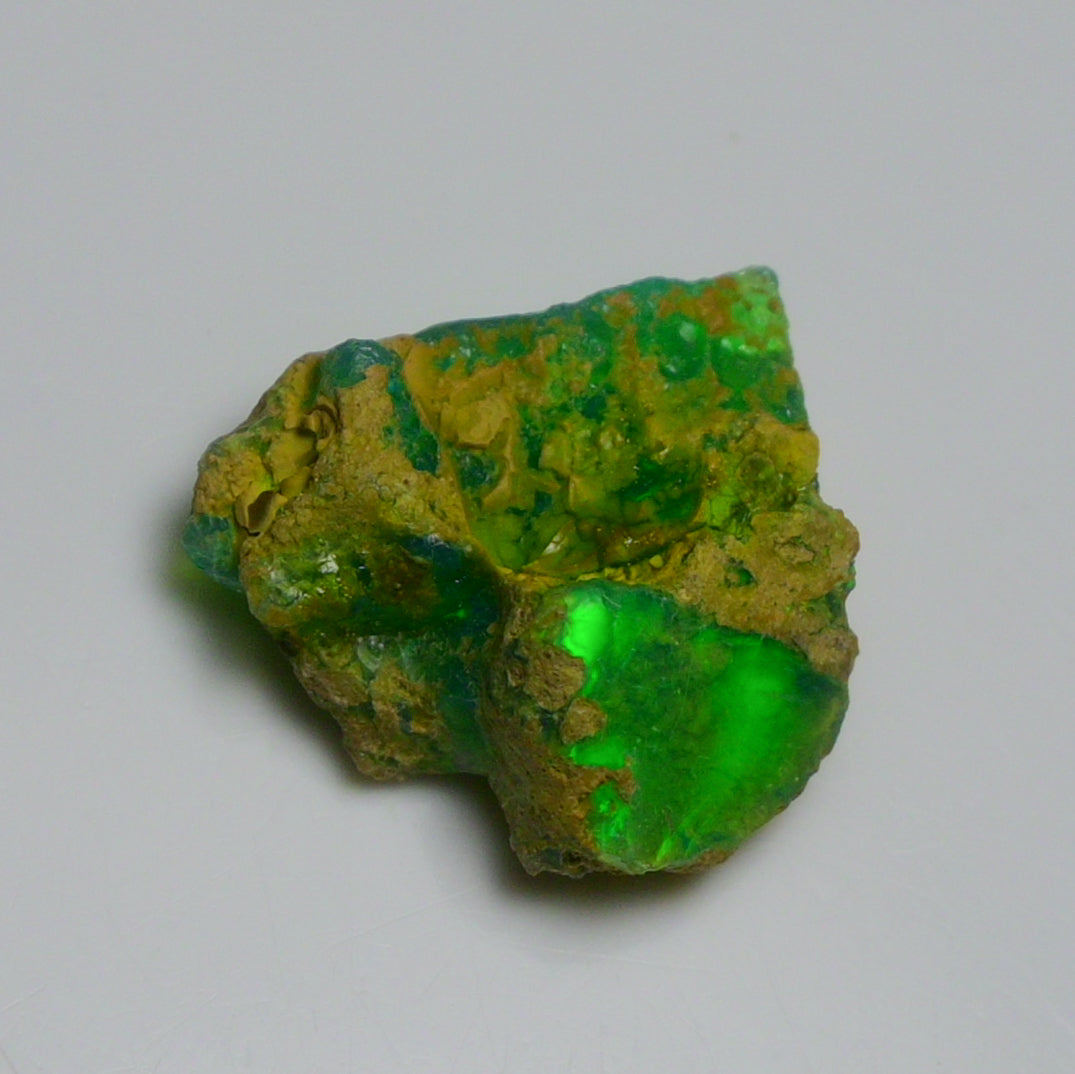 Rare Green Opal 8.75 Carats | Natural Green Ethiopian Opal Rough - Ready for Cutting & Jewelry!