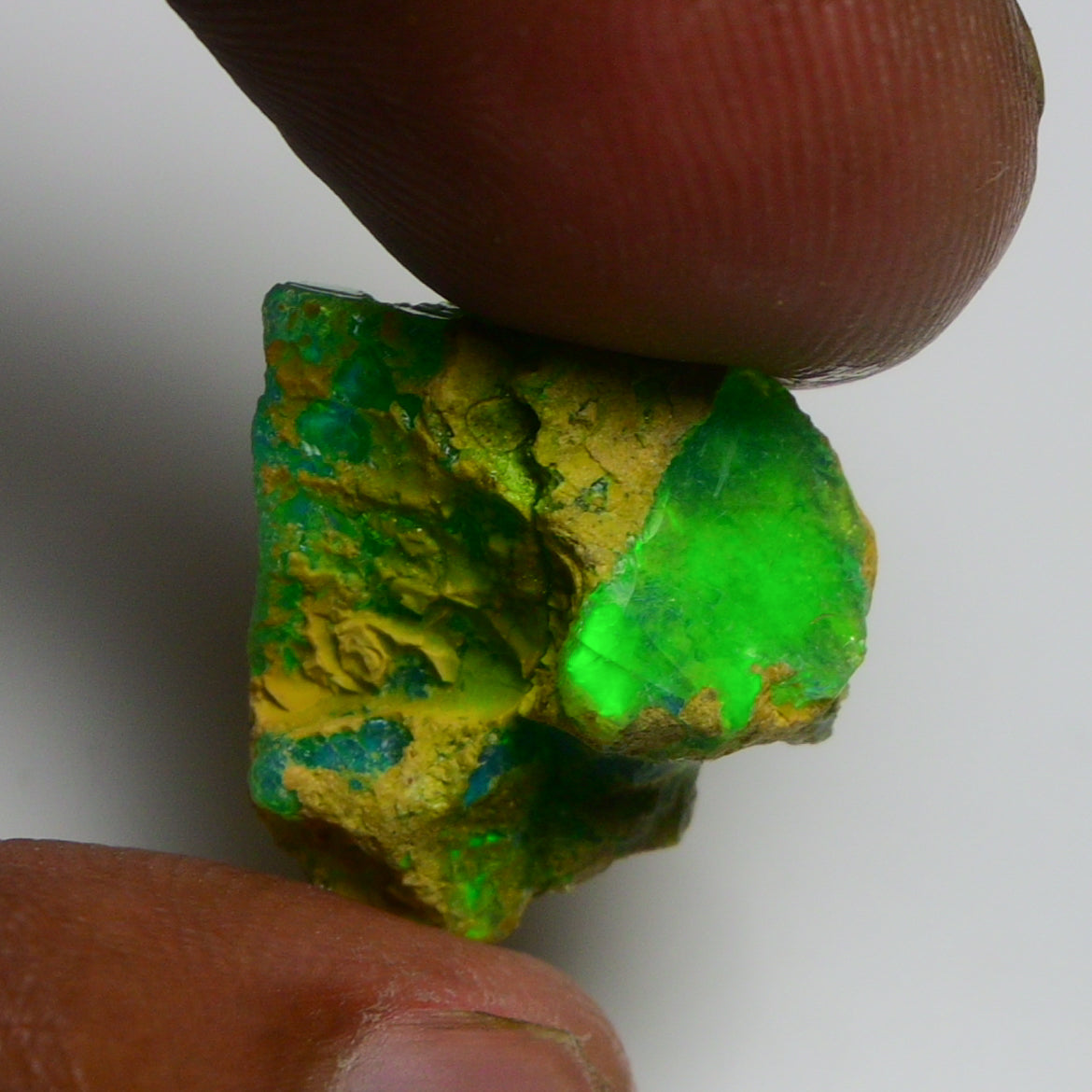Rare Green Opal 8.75 Carats | Natural Green Ethiopian Opal Rough - Ready for Cutting & Jewelry!