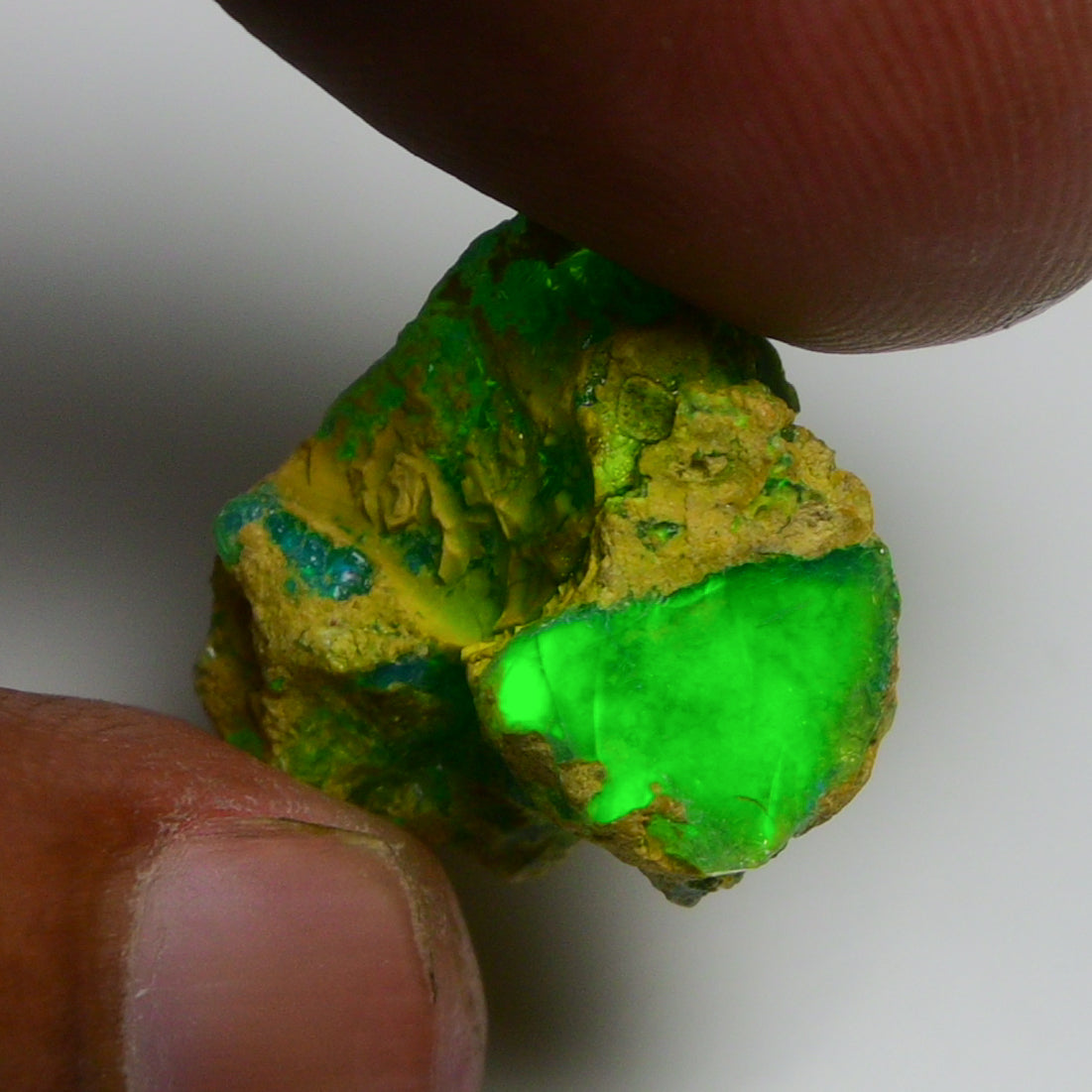 Rare Green Opal 8.75 Carats | Natural Green Ethiopian Opal Rough - Ready for Cutting & Jewelry!