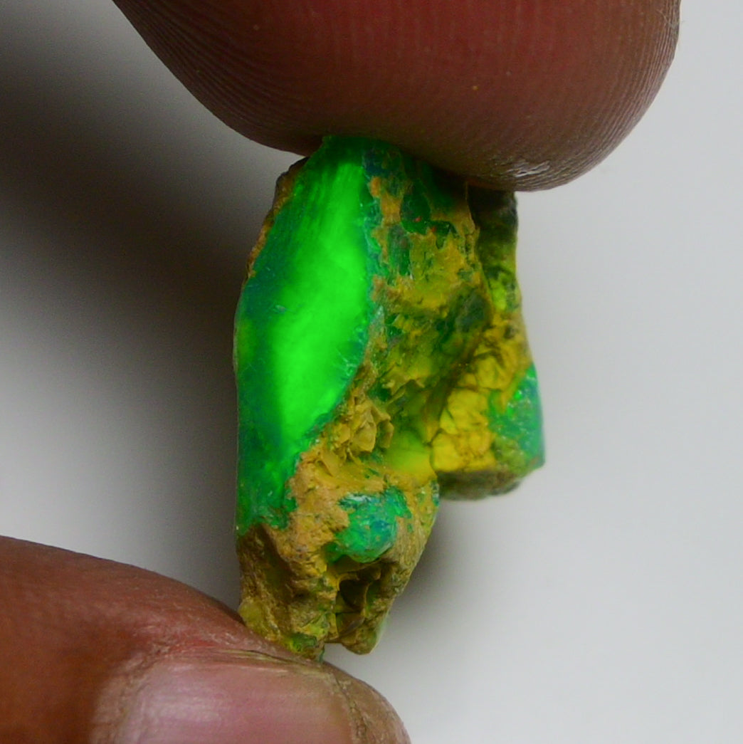 Rare Green Opal 8.75 Carats | Natural Green Ethiopian Opal Rough - Ready for Cutting & Jewelry!