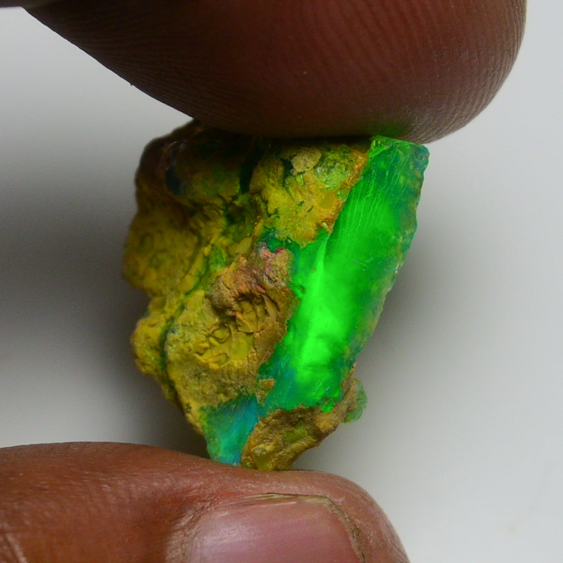 Rare Green Opal 8.75 Carats | Natural Green Ethiopian Opal Rough - Ready for Cutting & Jewelry!